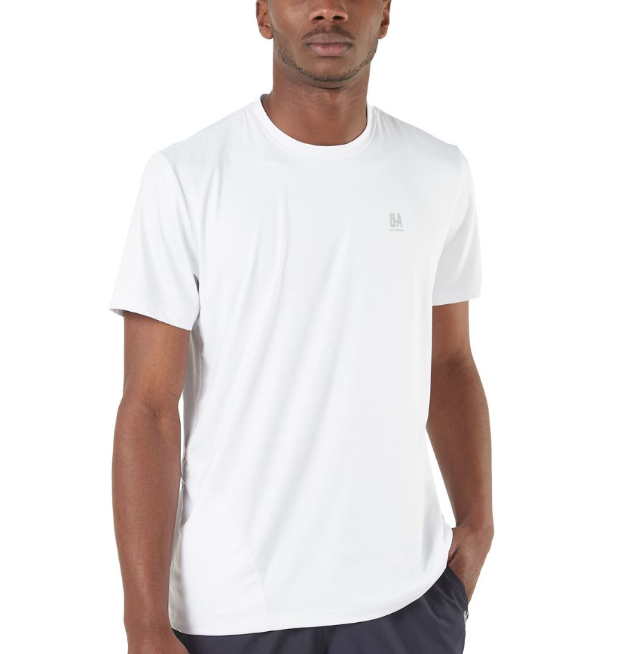 Camiseta de compresión de manga corta para hombre, camiseta deportiva para  gimnasio, fitness, chándal (color A01-blanco, talla: 3XL)